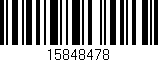 Código de barras (EAN, GTIN, SKU, ISBN): '15848478'