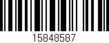 Código de barras (EAN, GTIN, SKU, ISBN): '15848587'