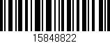 Código de barras (EAN, GTIN, SKU, ISBN): '15848822'