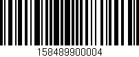 Código de barras (EAN, GTIN, SKU, ISBN): '158489900004'