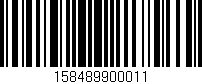 Código de barras (EAN, GTIN, SKU, ISBN): '158489900011'