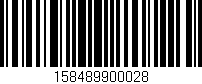 Código de barras (EAN, GTIN, SKU, ISBN): '158489900028'