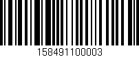 Código de barras (EAN, GTIN, SKU, ISBN): '158491100003'