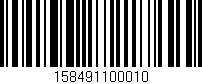 Código de barras (EAN, GTIN, SKU, ISBN): '158491100010'