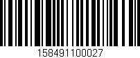Código de barras (EAN, GTIN, SKU, ISBN): '158491100027'