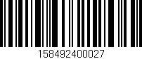 Código de barras (EAN, GTIN, SKU, ISBN): '158492400027'