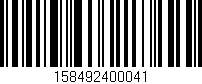 Código de barras (EAN, GTIN, SKU, ISBN): '158492400041'