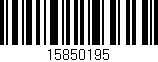 Código de barras (EAN, GTIN, SKU, ISBN): '15850195'