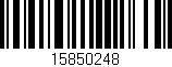 Código de barras (EAN, GTIN, SKU, ISBN): '15850248'