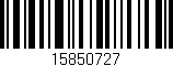 Código de barras (EAN, GTIN, SKU, ISBN): '15850727'