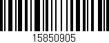 Código de barras (EAN, GTIN, SKU, ISBN): '15850905'