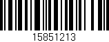 Código de barras (EAN, GTIN, SKU, ISBN): '15851213'