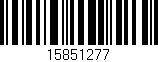 Código de barras (EAN, GTIN, SKU, ISBN): '15851277'