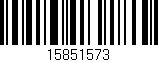 Código de barras (EAN, GTIN, SKU, ISBN): '15851573'