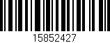 Código de barras (EAN, GTIN, SKU, ISBN): '15852427'
