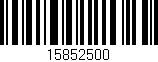 Código de barras (EAN, GTIN, SKU, ISBN): '15852500'