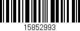 Código de barras (EAN, GTIN, SKU, ISBN): '15852993'