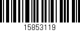 Código de barras (EAN, GTIN, SKU, ISBN): '15853119'