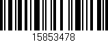 Código de barras (EAN, GTIN, SKU, ISBN): '15853478'