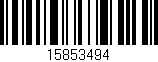 Código de barras (EAN, GTIN, SKU, ISBN): '15853494'