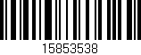 Código de barras (EAN, GTIN, SKU, ISBN): '15853538'