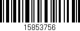 Código de barras (EAN, GTIN, SKU, ISBN): '15853756'