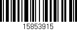 Código de barras (EAN, GTIN, SKU, ISBN): '15853915'