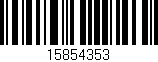 Código de barras (EAN, GTIN, SKU, ISBN): '15854353'
