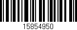 Código de barras (EAN, GTIN, SKU, ISBN): '15854950'