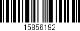 Código de barras (EAN, GTIN, SKU, ISBN): '15856192'