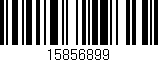 Código de barras (EAN, GTIN, SKU, ISBN): '15856899'