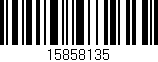Código de barras (EAN, GTIN, SKU, ISBN): '15858135'