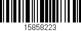 Código de barras (EAN, GTIN, SKU, ISBN): '15858223'