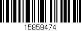 Código de barras (EAN, GTIN, SKU, ISBN): '15859474'