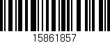 Código de barras (EAN, GTIN, SKU, ISBN): '15861857'