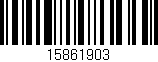 Código de barras (EAN, GTIN, SKU, ISBN): '15861903'