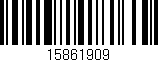 Código de barras (EAN, GTIN, SKU, ISBN): '15861909'