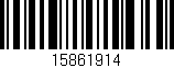 Código de barras (EAN, GTIN, SKU, ISBN): '15861914'