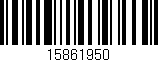 Código de barras (EAN, GTIN, SKU, ISBN): '15861950'