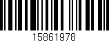 Código de barras (EAN, GTIN, SKU, ISBN): '15861978'