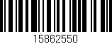 Código de barras (EAN, GTIN, SKU, ISBN): '15862550'