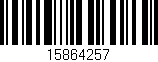 Código de barras (EAN, GTIN, SKU, ISBN): '15864257'