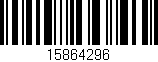 Código de barras (EAN, GTIN, SKU, ISBN): '15864296'