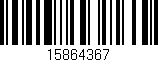 Código de barras (EAN, GTIN, SKU, ISBN): '15864367'