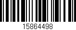 Código de barras (EAN, GTIN, SKU, ISBN): '15864498'