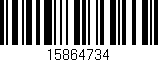 Código de barras (EAN, GTIN, SKU, ISBN): '15864734'