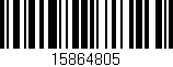 Código de barras (EAN, GTIN, SKU, ISBN): '15864805'