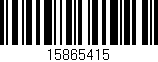 Código de barras (EAN, GTIN, SKU, ISBN): '15865415'