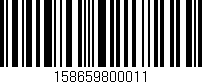 Código de barras (EAN, GTIN, SKU, ISBN): '158659800011'