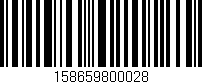 Código de barras (EAN, GTIN, SKU, ISBN): '158659800028'